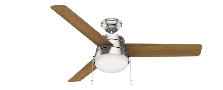 Hunter - 50380 - 52Ceiling Fan - Aker - Brushed Nickel