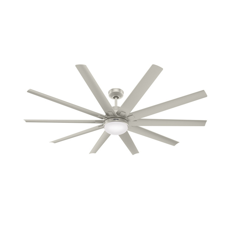 Hunter - 50718 - 72 Ceiling Fan - Overton - Matte Nickel