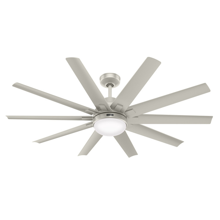 Hunter - 50719 - 60 Ceiling Fan - Overton - Matte Nickel