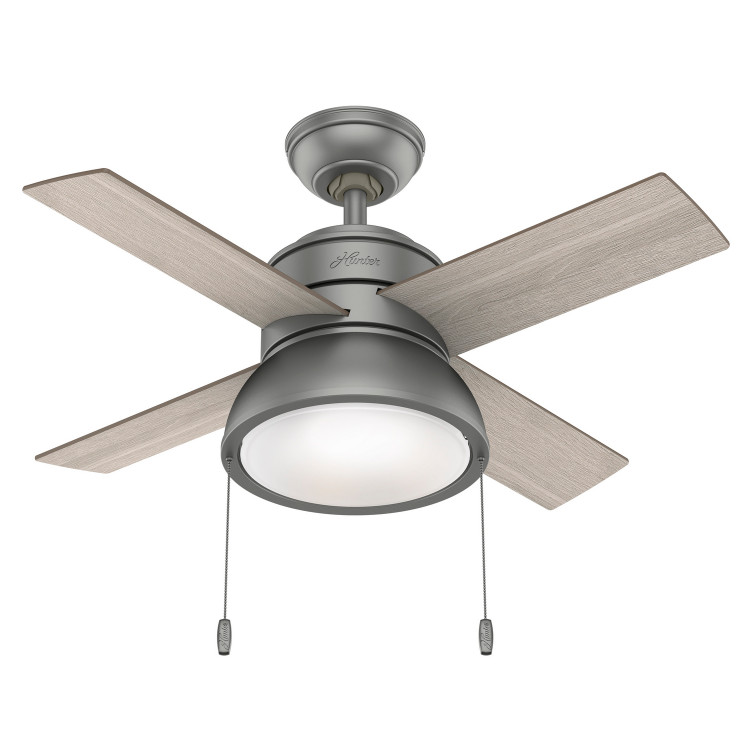 Hunter - 51039 - 36Ceiling Fan - Loki - Matte Silver
