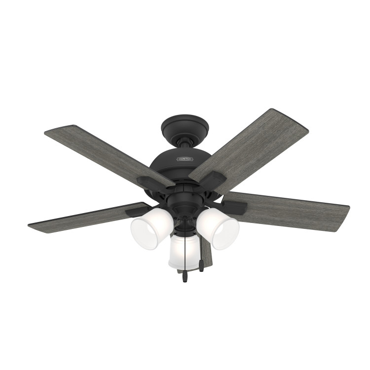 Hunter - 52351 - 44Ceiling Fan - Crystal Peak - Matte Black