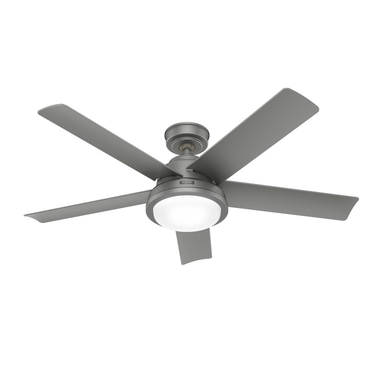 Hunter - 52416 - 52Ceiling Fan - Seawall - Matte Silver