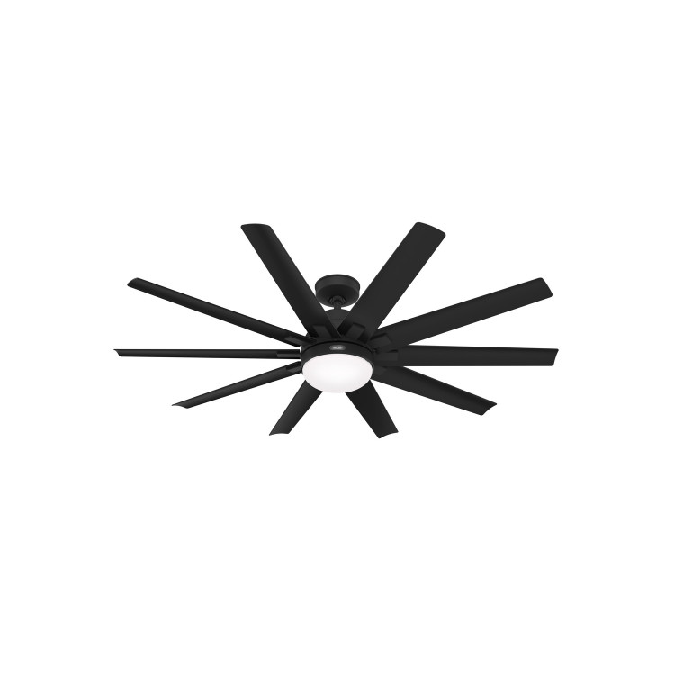 Hunter - 52615 - 60 Ceiling Fan - Overton - Matte Black