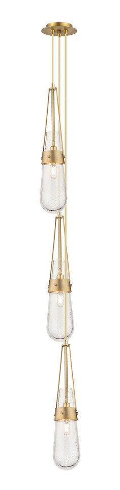 Innovations - 103-452-1P-BB-G452-4SDY - Three Light Pendant - Downtown Urban - Brushed Brass