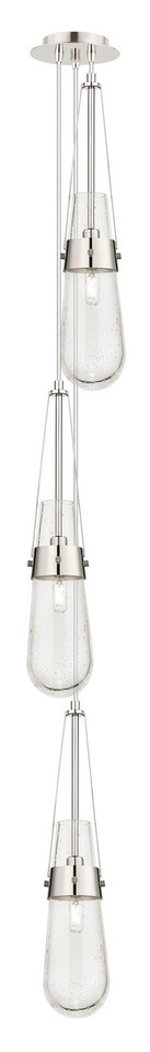 Innovations - 103-452-1P-PN-G452-4SDY - Three Light Pendant - Downtown Urban - Polished Nickel