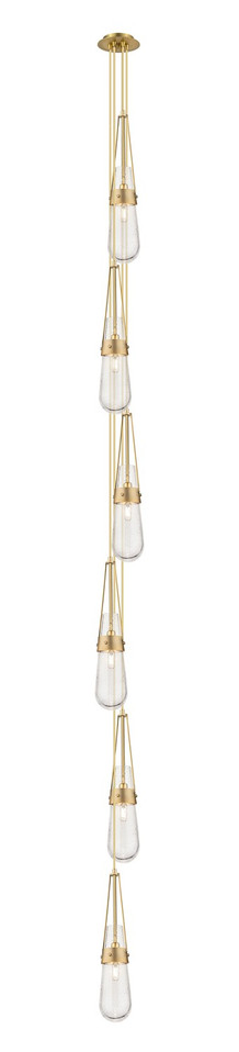 Innovations - 106-452-1P-BB-G452-4SDY - Six Light Pendant - Downtown Urban - Brushed Brass
