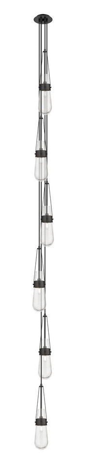 Innovations - 106-452-1P-BK-G452-4SDY - Six Light Pendant - Downtown Urban - Matte Black
