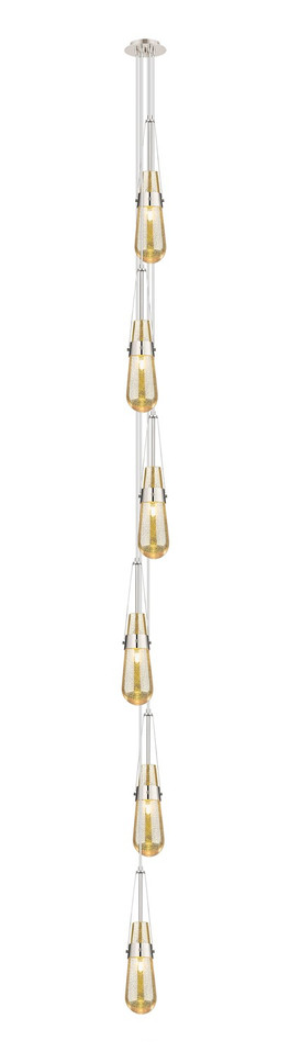 Innovations - 106-452-1P-PN-G452-4ME - Six Light Pendant - Downtown Urban - Polished Nickel