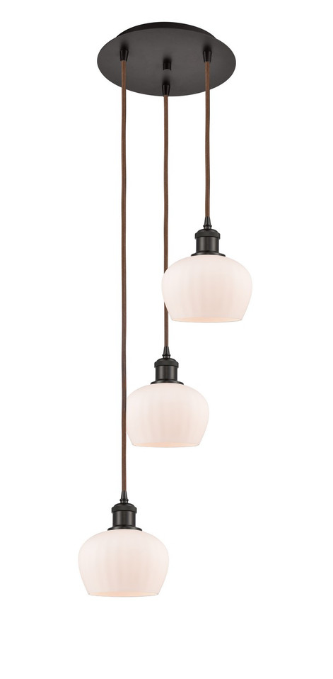 Innovations - 113B-3P-OB-G91 - Three Light Pendant - Ballston - Oil Rubbed Bronze
