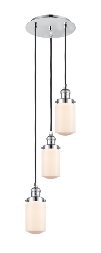 Innovations - 113F-3P-PC-G311 - Three Light Pendant - Franklin Restoration - Polished Chrome