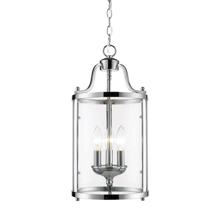 Golden - 1157-3P CH - Three Light Pendant - Payton - Chrome