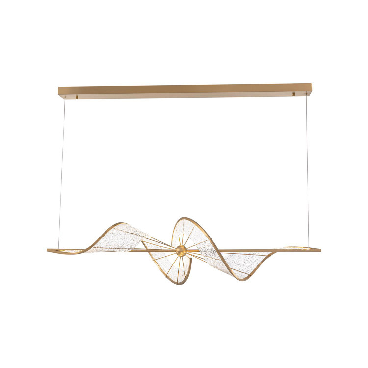 Golden - 1468-LP BCH - LED Linear Pendant - Aurora - Brushed Champagne