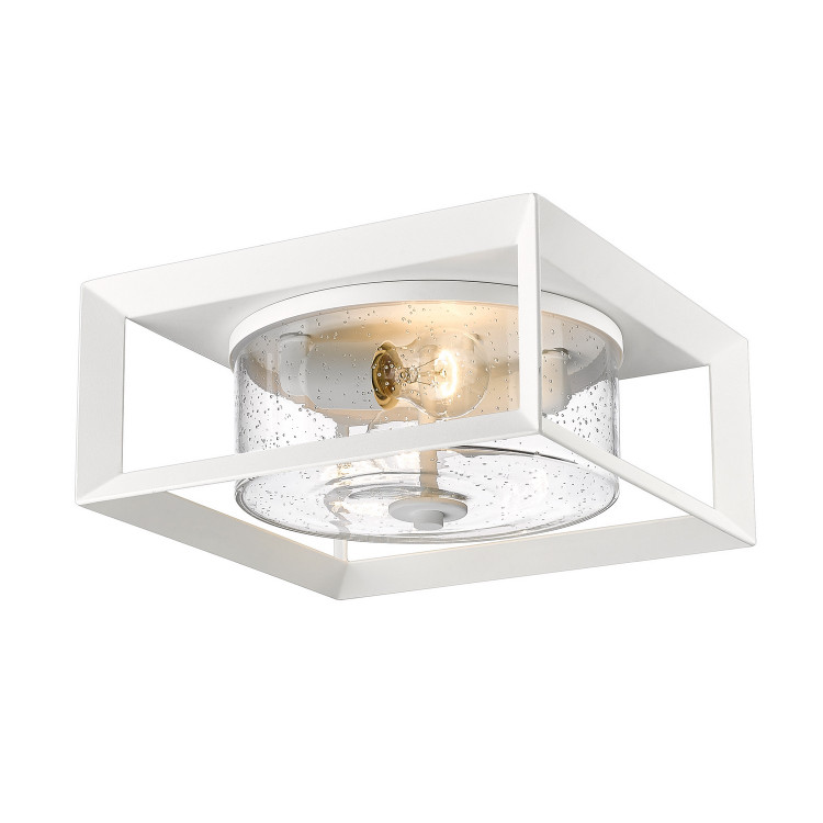 Golden - 2073-OFM NWT-SD - Two Light Outdoor Flush Mount - Smyth - Natural White