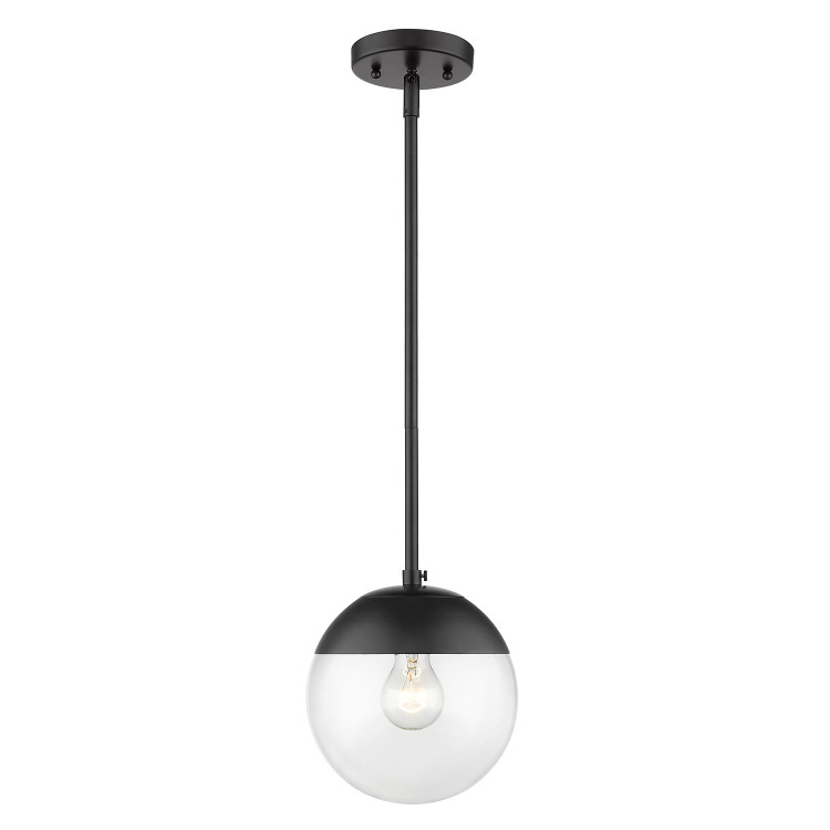 Golden - 3219-S BLK-BLK - One Light Pendant - Dixon - Matte Black