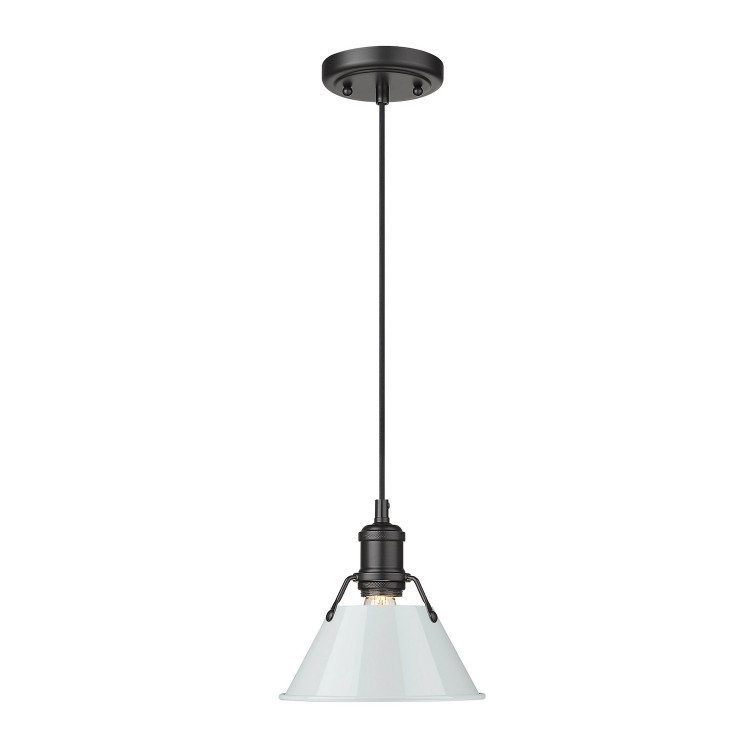 Golden - 3306-S BLK-DB - One Light Mini Pendant - Orwell - Matte Black