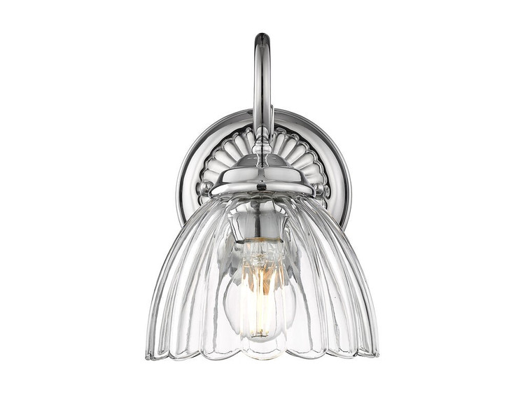 Golden - 6952-1W CH-CLR - One Light Wall Sconce - Audra - Chrome