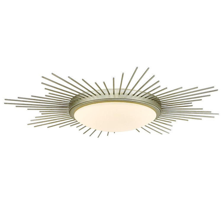 Golden - 9126-FM24 WG-OP - LED Flush Mount - Kieran - White Gold