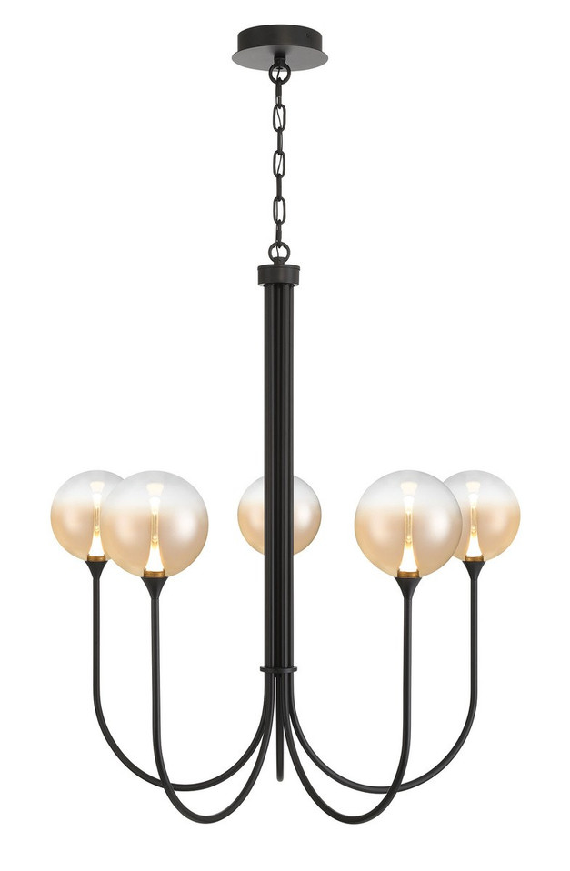 Eurofase - 48923-039 - Five Light Chandelier - Iissa - Black