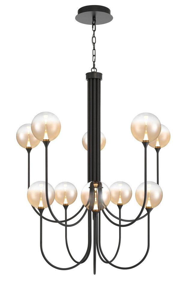 Eurofase - 48926-032 - Ten Light Chandelier - Iissa - Black