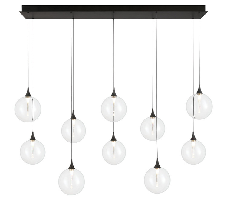Eurofase - 48933-018 - Ten Light Chandelier - Iissa - Black