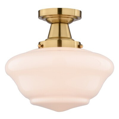 Vaxcel - C0349 - One Light Semi-Flush Mount - Eastgate - Antique Gold