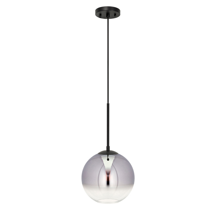 Forte - 2757-01-04 - One Light Pendant - Callisto - Black