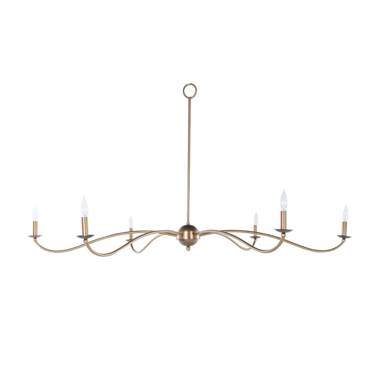 Gabby - SCH-170010 - Six Light Chandelier - Irvine - Rubbed Bronze|Antique Brass