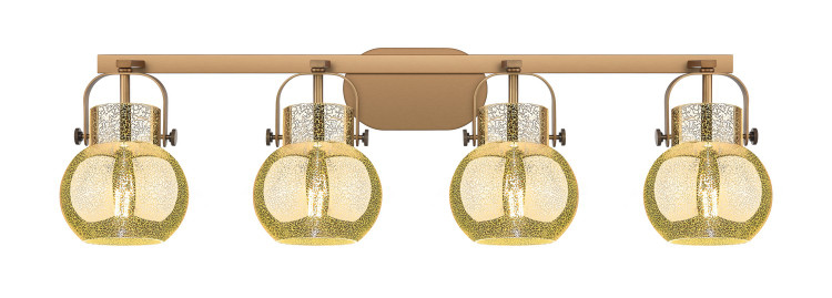 Innovations - 423-4W-BB-G410-6ME - Four Light Bath Vanity - Downtown Urban - Brushed Brass