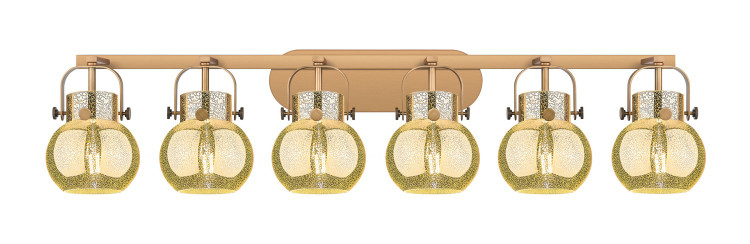 Innovations - 423-6W-BB-G410-6ME - Six Light Bath Vanity - Downtown Urban - Brushed Brass