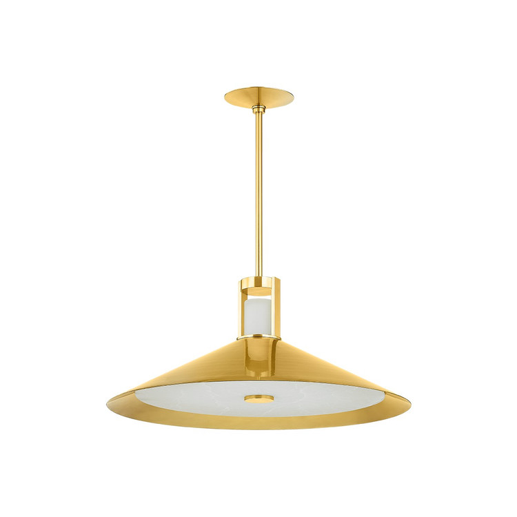 Hudson Valley - 3028-AGB - LED Pendant - Clermont - Aged Brass Hudson Valley - 3028-AGB - LED Pendant - Clermont - Aged Brass