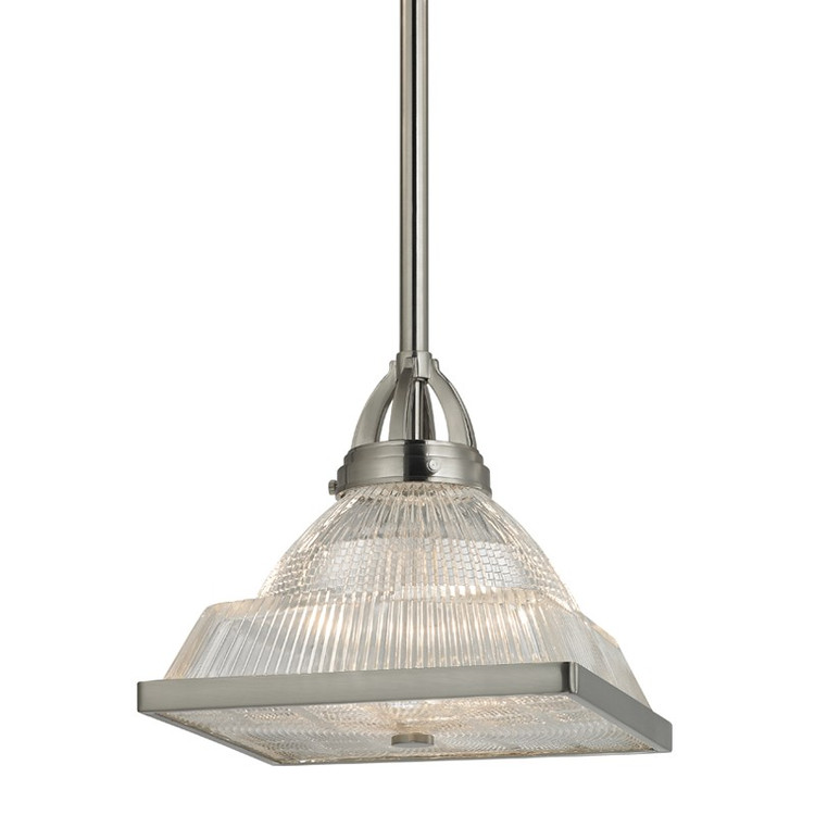 Hudson Valley - 4414-SN - One Light Pendant - Harriman - Satin Nickel