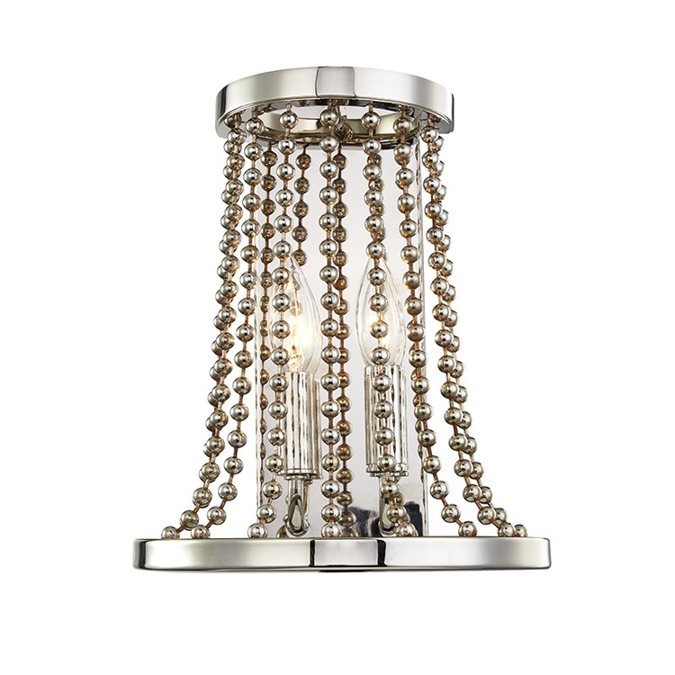 Hudson Valley - 5700-PN - Two Light Wall Sconce - Spool - Polished Nickel