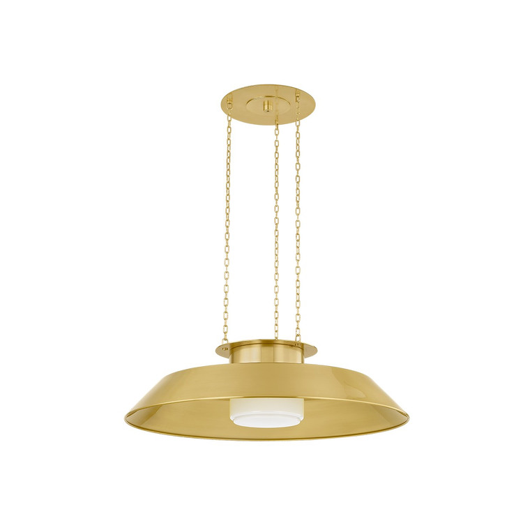 Hudson Valley - 8832-AGB - One Light Pendant - Woodrow - Aged Brass Hudson Valley - 8832-AGB - One Light Pendant - Woodrow - Aged Brass