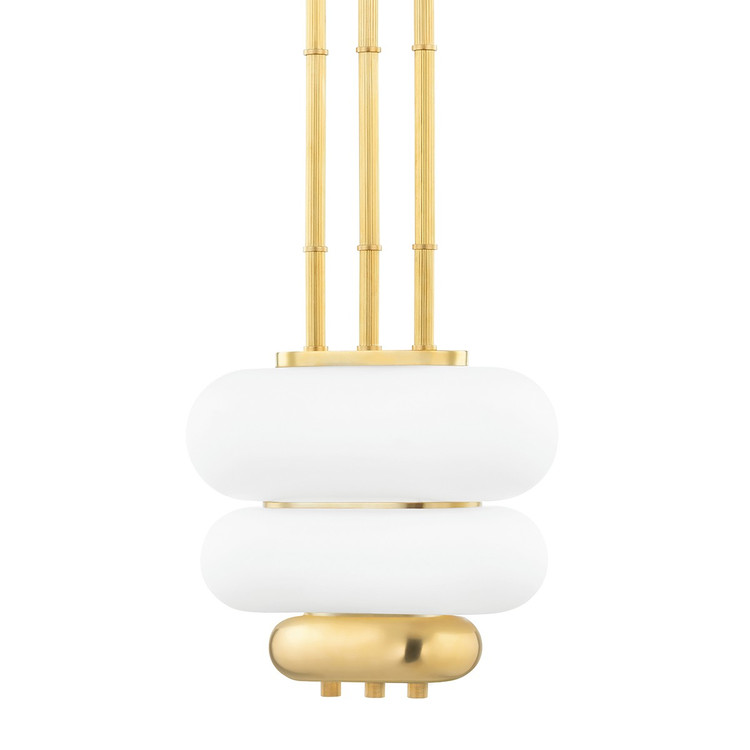 Hudson Valley - KBS1354702-AGB - Two Light Pendant - Palisade - Aged Brass