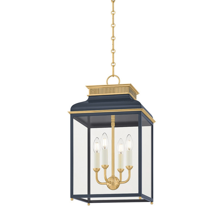 Hudson Valley - MDS2400-AGB/DBL - Four Light Lantern - Houghton - Aged Brass/Distressed Bronze Hudson Valley - MDS2400-AGB/DBL - Four Light Lantern - Houghton - Aged Brass/Distressed Bronze