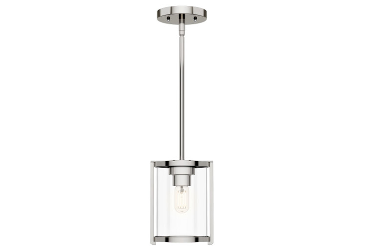 Hunter - 19004 - One Light Pendant - Astwood - Polished Nickel