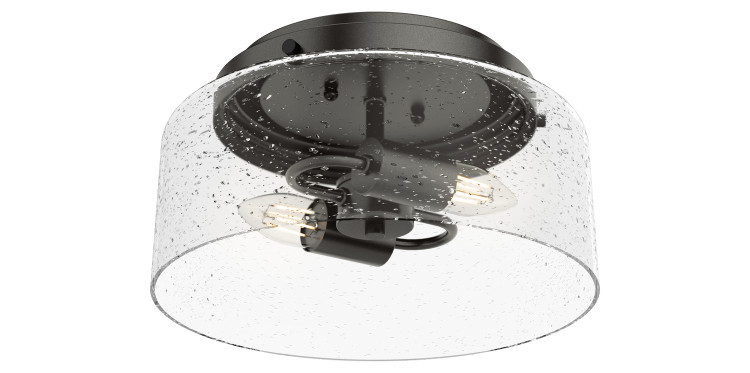 Hunter - 19015 - Two Light Flush Mount - Hartland - Noble Bronze