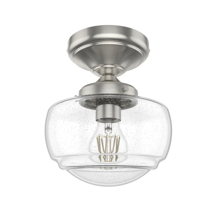 Hunter - 19049 - One Light Flush Mount - Saddle Creek - Brushed Nickel