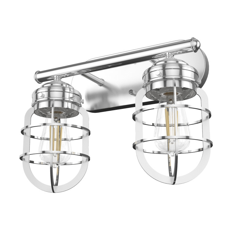 Hunter - 19050 - Two Light Vanity - Starklake - Chrome