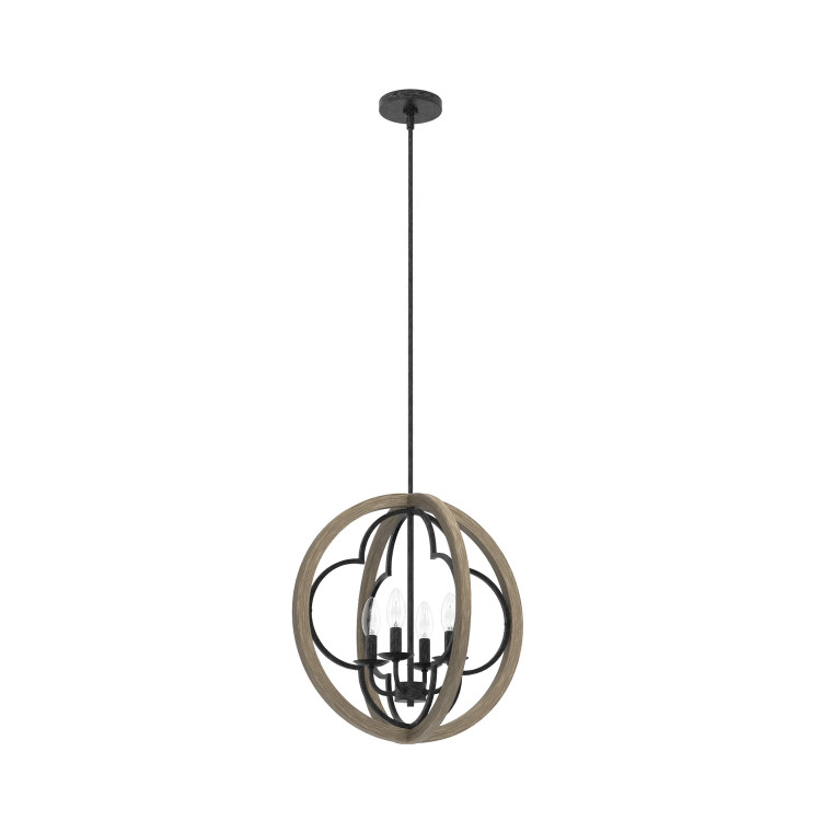 Hunter - 19095 - Four Light Pendant - Gablecrest - French Oak