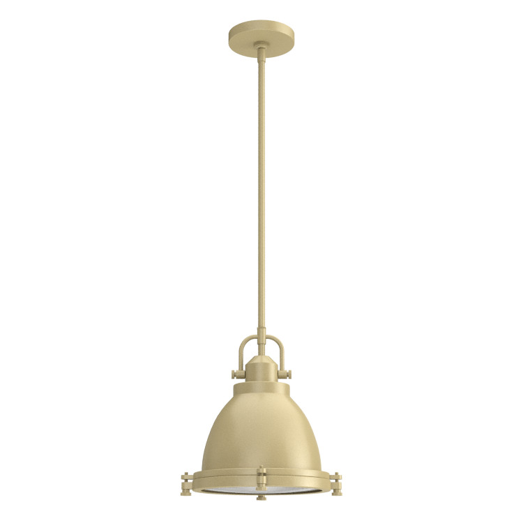 Hunter - 19108 - One Light Pendant - Bridgemoor - Modern Brass