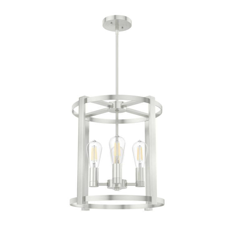 Hunter - 19117 - Four Light Chandelier - Astwood - Brushed Nickel