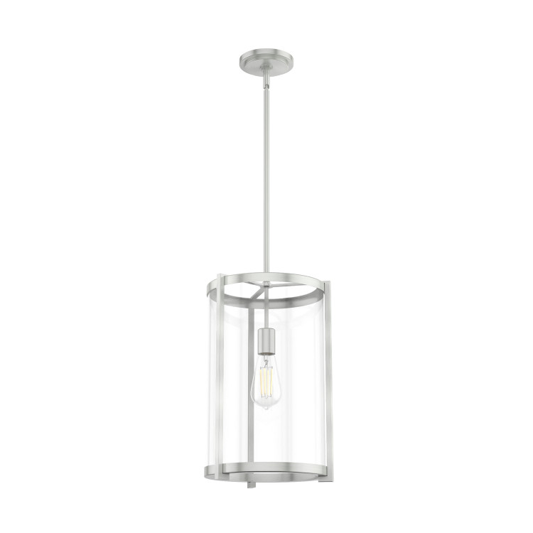 Hunter - 19124 - One Light Pendant - Astwood - Brushed Nickel