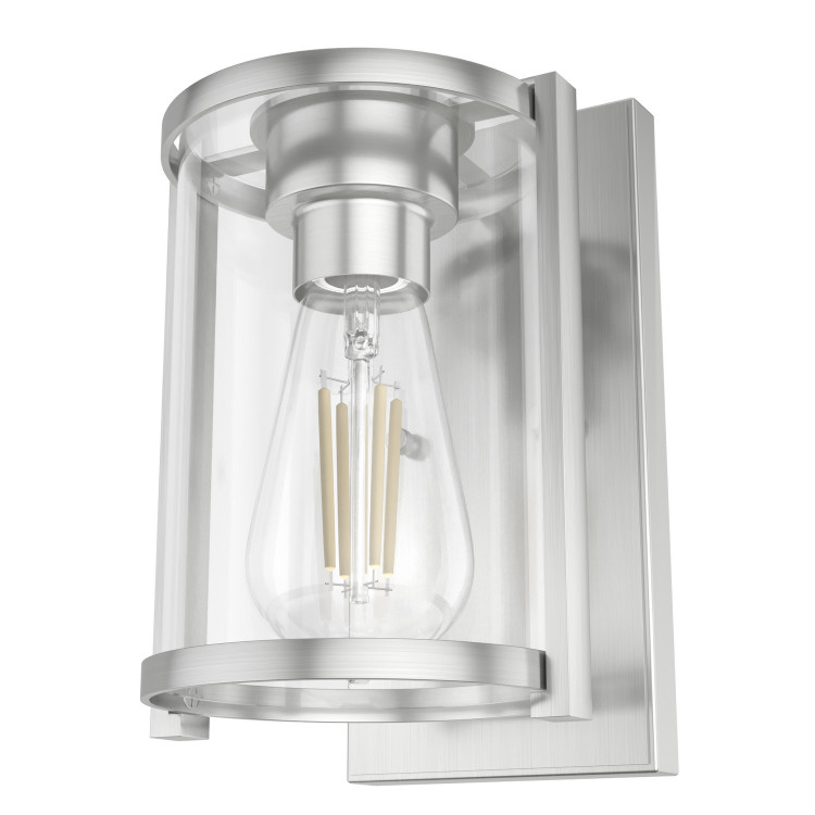 Hunter - 19126 - One Light Wall Sconce - Astwood - Brushed Nickel