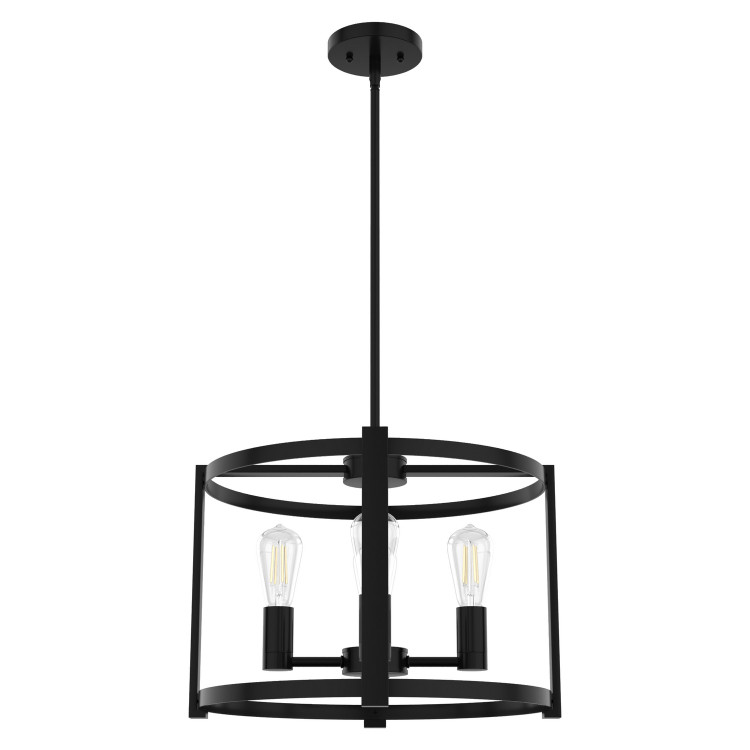 Hunter - 19133 - Four Light Chandelier - Astwood - Matte Black