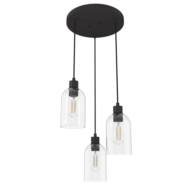 Hunter - 19136 - Three Light Pendant - Lochemeade - Noble Bronze
