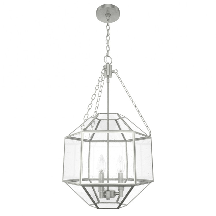 Hunter - 19366 - Three Light Pendant - Indria - Brushed Nickel