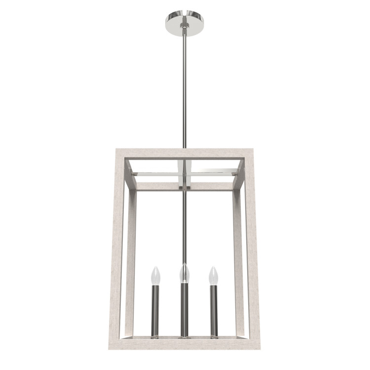 Hunter - 19481 - Four Light Pendant - Squire Manor - Chrome