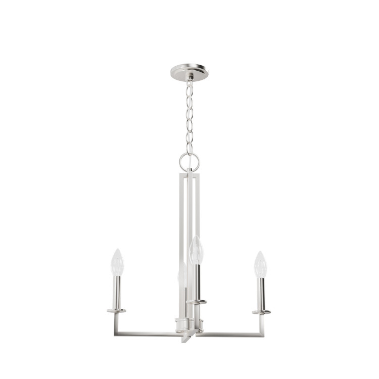 Hunter - 19625 - Four Light Pendant - Bearden - Brushed Nickel