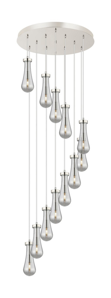 Innovations - 126-451-1P-PN-G451-4SM - 12 Light Pendant - Downtown Urban - Polished Nickel